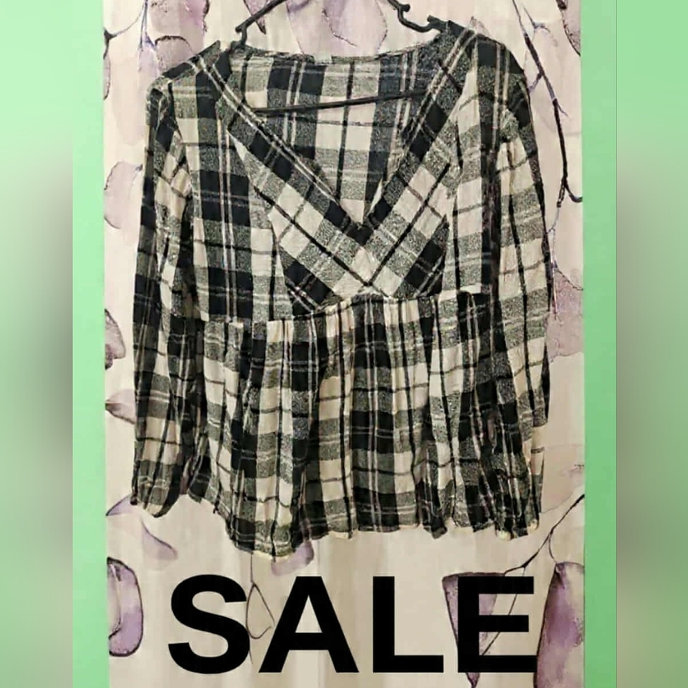 Buffalo Check 3/4 Top